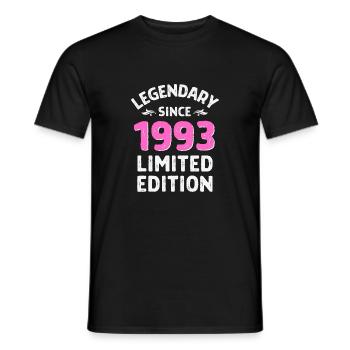 Legendary since 1993 - Men's T-Shirt - black - Front - AI Model Male 178 light (178cm)