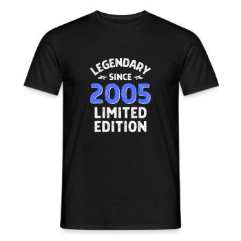 Legendary since 2005 blue - Men's T-Shirt - black - Front - AI Model Male 178 light (178cm)