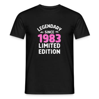 Geboren 1983, Legende seitdem - Männer T-Shirt - Schwarz - Vorne - AI Model Male 178 light (178cm)