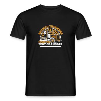 Lkw Fahrer Trucker Lastwagenfahrer Alter Trucker - Männer T-Shirt - Schwarz - Vorne - AI Model Male 178 light (178cm)