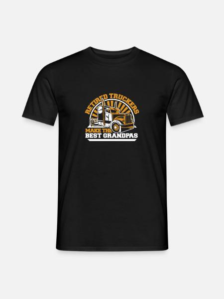 Chauffeur de camion Camionneur Chauffeur de camion Vieux camionneur - T-shirt homme - noir