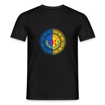 DRAPEAU DE KABYLIE IMAZIGHEN - T-shirt homme - noir - Devant - AI Model Male 178 light (178cm)