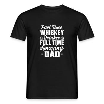 Buveur de whisky à temps partiel Incroyable papa Sc - T-shirt homme - noir - Devant - AI Model Male 178 light (178cm)