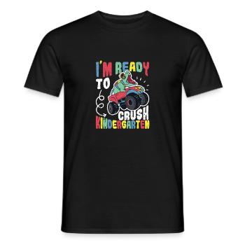 I'm ready to nursery dinosaurs back to - Men's T-Shirt - black - Front - AI Model Male 178 light (178cm)