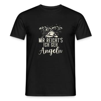 Mir reicht´s ich geh angeln - Männer T-Shirt - Schwarz - Vorne - AI Model Male 178 light (178cm)