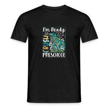 Je suis prêt à ramener les dinosaures d’âge préscolaire à - T-shirt homme - noir - Devant - AI Model Male 178 light (178cm)