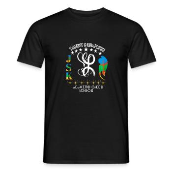 amazighe graffiti Le Printemps berbère kabyle - T-shirt homme - noir - Devant - AI Model Male 178 light (178cm)