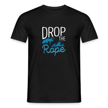 Drop The Rope Wakesurfing Wakesurf Wake Surf Boot - Männer T-Shirt - Schwarz - Vorne - AI Model Male 178 light (178cm)