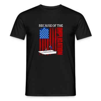En raison de l’implication Airboat Air Boat Propel - T-shirt homme - noir - Devant - AI Model Male 178 light (178cm)