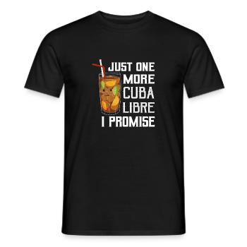 Juste un Cuba Libre de plus Je promets de boire du rhum - T-shirt homme - noir - Devant - AI Model Male 178 light (178cm)