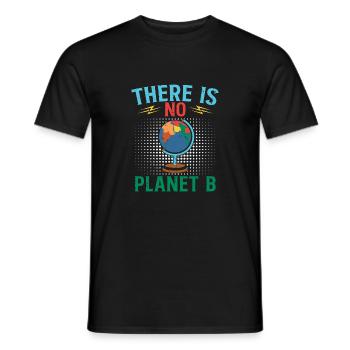 Il n’y a pas de planète B - Changement climatique - T-shirt homme - noir - Devant - AI Model Male 178 light (178cm)