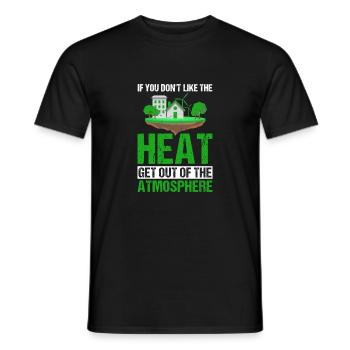 Get Out of the Atmosphere - Men's T-Shirt - black - Front - AI Model Male 178 light (178cm)