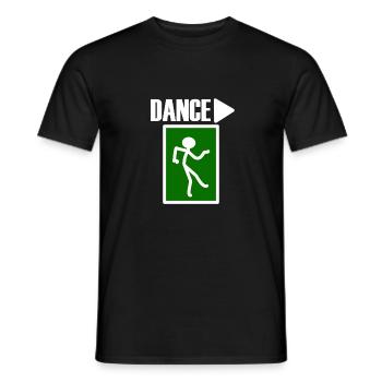 Dance, Lustiges Motiv für Party, Fest oder Konzert - Männer T-Shirt - Schwarz - Vorne - AI Model Male 178 light (178cm)