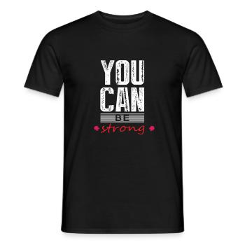 sois fort - T-shirt homme - noir - Devant - AI Model Male 178 light (178cm)