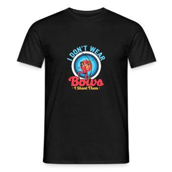 I Don't Wear Bows I Shoot Them Archery Girl Target - Männer T-Shirt - Schwarz - Vorne - AI Model Male 178 light (178cm)