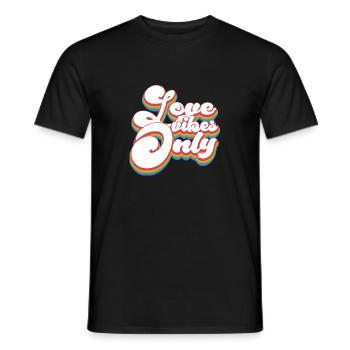 Love Vibes Only - Mois de la fierté LGBTQ - T-shirt homme - noir - Devant - AI Model Male 178 light (178cm)