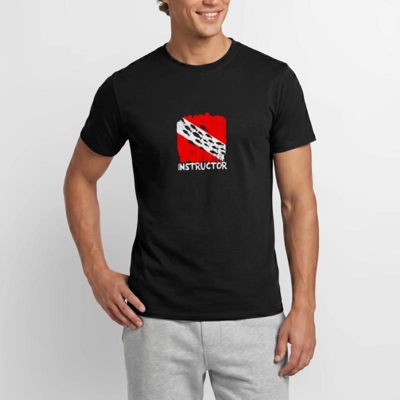 Instructor Diver Deep Diving Divemaster Student Men’s T-shirt