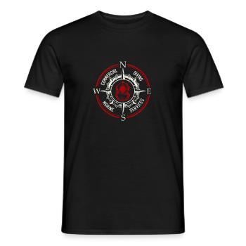 Services de plongée maritime commerciale - T-shirt homme - noir - Devant - AI Model Male 178 light (178cm)