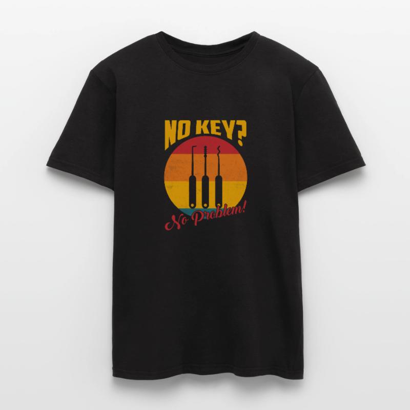 No Key? No Problem! Locksmith Lockpicker Men's T-Shirt