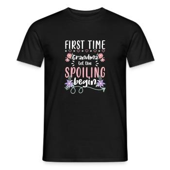 First Time Grandma Let The Spoiling Begin - Männer T-Shirt - Schwarz - Vorne - AI Model Male 178 light (178cm)