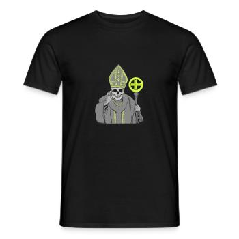 Dark Pope, Dunkler - Männer T-Shirt - Schwarz - Vorne - AI Model Male 178 light (178cm)