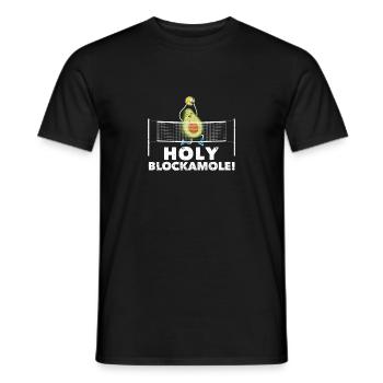 Holy Blockamole Volleyball Entraîneur sportif amusant - T-shirt homme - noir - Devant - AI Model Male 178 light (178cm)