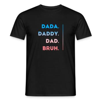 Lustiger Papa zum Vatertag - Men's T-Shirt - black - Front - AI Model Male 178 light (178cm)