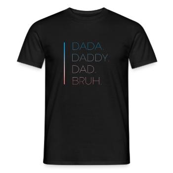 Lustiger Papa zum Vatertag - Men's T-Shirt - black - Front - AI Model Male 178 light (178cm)