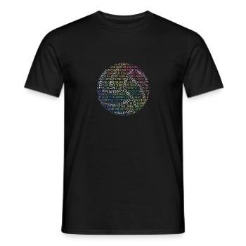 Cute Volleyball Design Silhouette Team Sports - Men's T-Shirt - black - Front - AI Model Male 178 light (178cm)