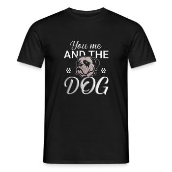 You me and the Dog - Männer T-Shirt - Schwarz - Vorne - AI Model Male 178 light (178cm)