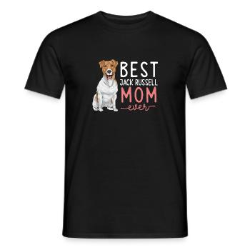 Jack Russell Terrier - T-shirt homme - noir - Devant - AI Model Male 178 light (178cm)