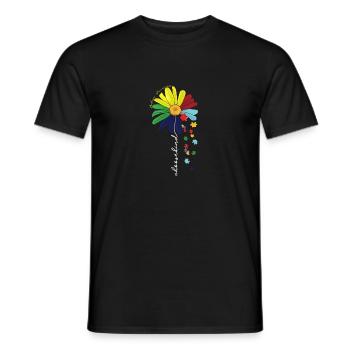 Wählen Sie Kind Autismus Bewusstsein Sonnenblume Mama Liebhaber - Männer T-Shirt - Schwarz - Vorne - AI Model Male 178 light (178cm)