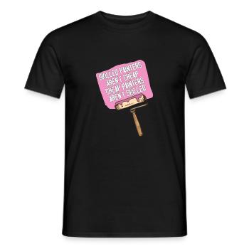 Les peintres qualifiés ne sont pas un travail professionnel bon marché - T-shirt homme - noir - Devant - AI Model Male 178 light (178cm)