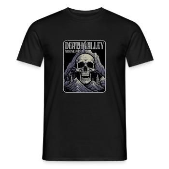 Funny death valley national park united states - Men's T-Shirt - black - Front - AI Model Male 178 light (178cm)