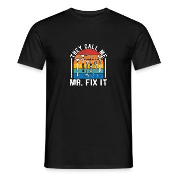Ils m’appellent M. Fix It Funny Handyman Dad - T-shirt homme - noir - Devant - AI Model Male 178 light (178cm)