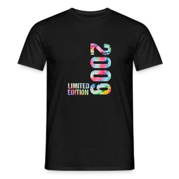 18 JAHRE 18. GEBURTSTAG LIMITED EDITION 2009 - Männer T-Shirt - Schwarz - Vorne - AI Model Male 178 light (178cm)