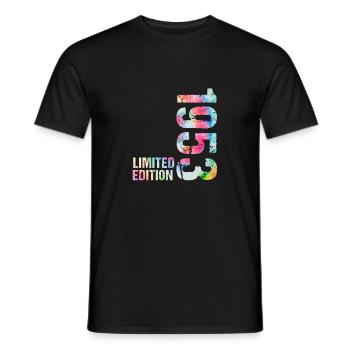 18 JAHRE 18. GEBURTSTAG LIMITED EDITION 1953 - Männer T-Shirt - Schwarz - Vorne - AI Model Male 178 light (178cm)