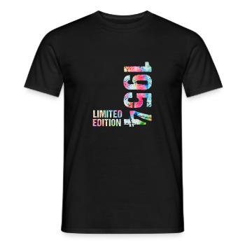 18 JAHRE 18. GEBURTSTAG LIMITED EDITION 1954 - Männer T-Shirt - Schwarz - Vorne - AI Model Male 178 light (178cm)
