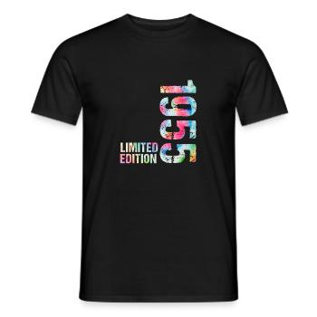 18 JAHRE 18. GEBURTSTAG LIMITED EDITION 1955 - Männer T-Shirt - Schwarz - Vorne - AI Model Male 178 light (178cm)