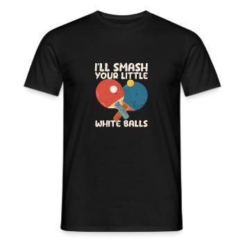 Je vais casser tes petites boules blanches Drôles - T-shirt homme - noir - Devant - AI Model Male 178 light (178cm)