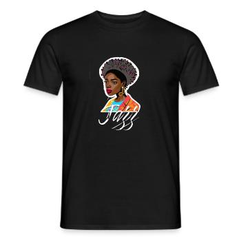 Jazz - Men's T-Shirt - black - Front - AI Model Male 178 light (178cm)