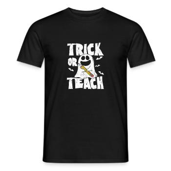 Trick Or Teach Funny Teacher Halloween Teaching - Männer T-Shirt - Schwarz - Vorne - AI Model Male 178 light (178cm)