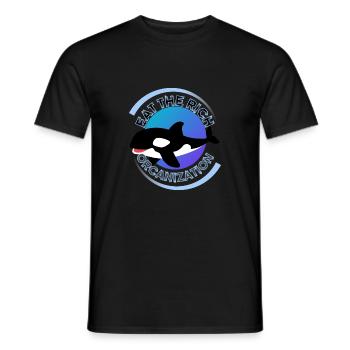 Essen Sie den reichen Orca-Orkanisationsozean - Männer T-Shirt - Schwarz - Vorne - AI Model Male 178 light (178cm)