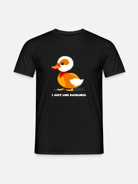 Duckling Cute Cute Cute - Men's T-Shirt - black