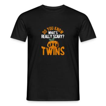 Do you know what is really scary Gemini - Men's T-Shirt - black - Front - AI Model Male 178 light (178cm)