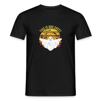 C’est Boo Sheet Ghost Funny Halloween Spooky - T-shirt homme - noir - Devant - AI Model Male 178 light (178cm)