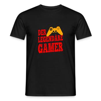 Le joueur légendaire - T-shirt homme - noir - Devant - AI Model Male 178 light (178cm)