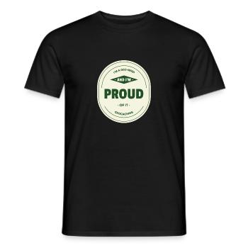 I'm A Geo-Nerd And I'm Proud Of It Geocaching - Men's T-Shirt - black - Front - AI Model Male 178 light (178cm)