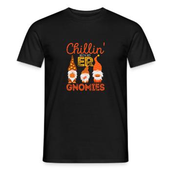 Chillin avec mon infirmière ER Gnomies - T-shirt homme - noir - Devant - AI Model Male 178 light (178cm)