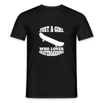 Skateboard Skater Skate-Fan Skateboarding Skaten - Männer T-Shirt - Schwarz - Vorne - AI Model Male 178 light (178cm)